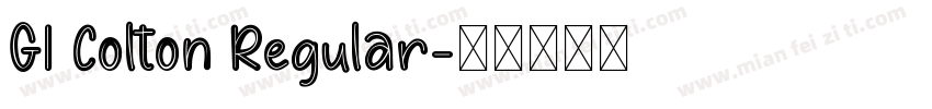 GI Colton Regular字体转换